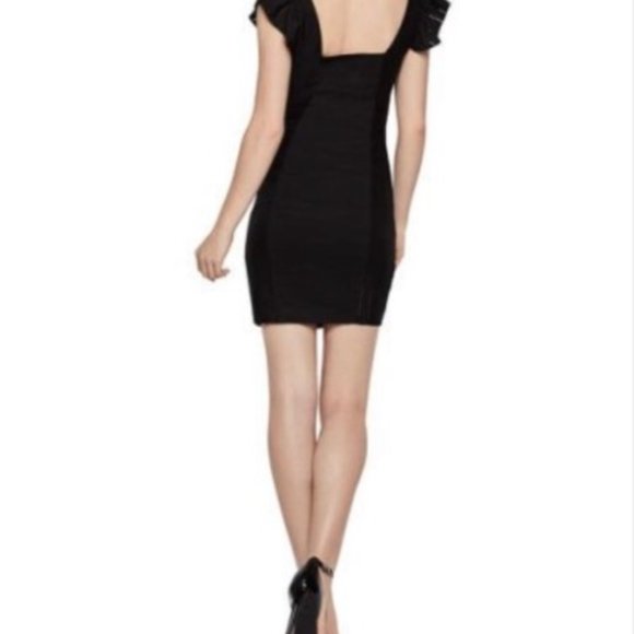 NWT BCBGGeneration Sweetheart Neck Mini Dress in Black - Picture 2 of 6